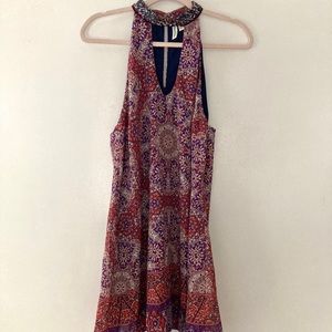 Speechless sequined choker mandala dress